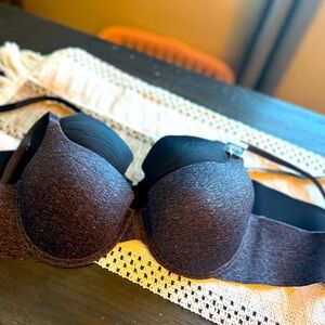 Elegant Black and Gray Women's Bra